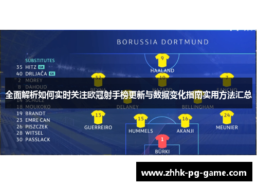 全面解析如何实时关注欧冠射手榜更新与数据变化指南实用方法汇总